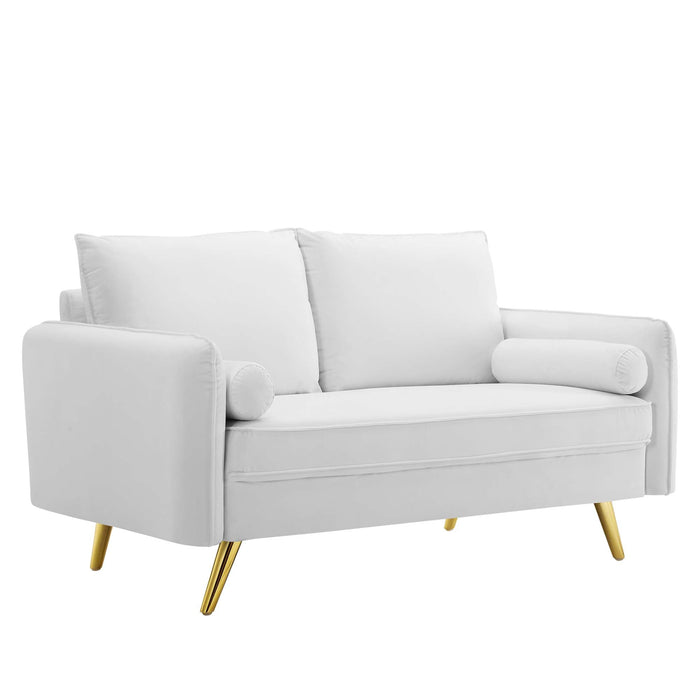 Revive Performance Velvet Loveseat