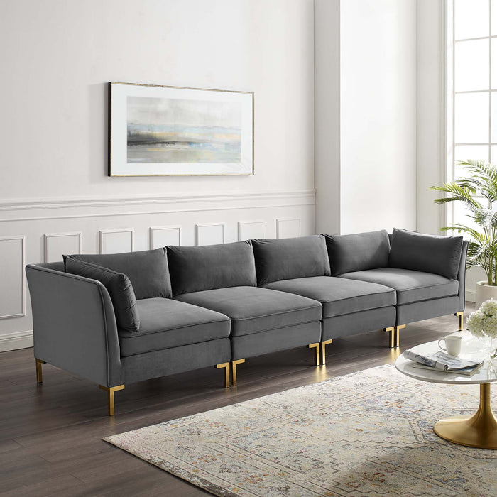 Ardent 4-Seater Performance Velvet Sofa