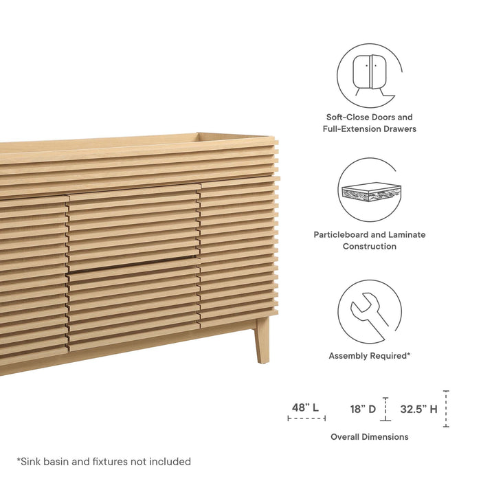 Render 48" Bathroom Cabinet Basin Not Included