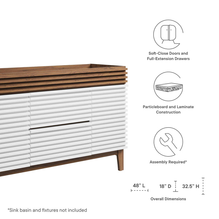 Render 48" Bathroom Cabinet Basin Not Included