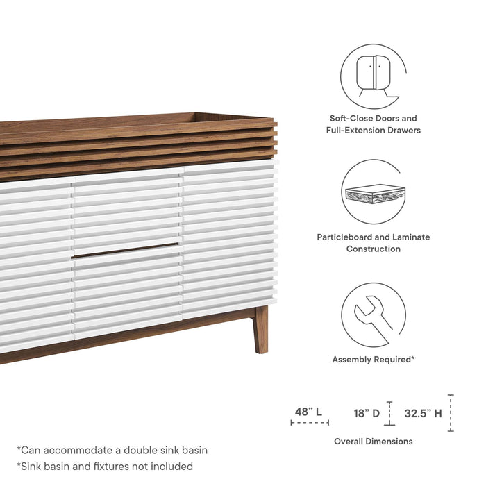 Render 48" Bathroom Cabinet Basin Not Included