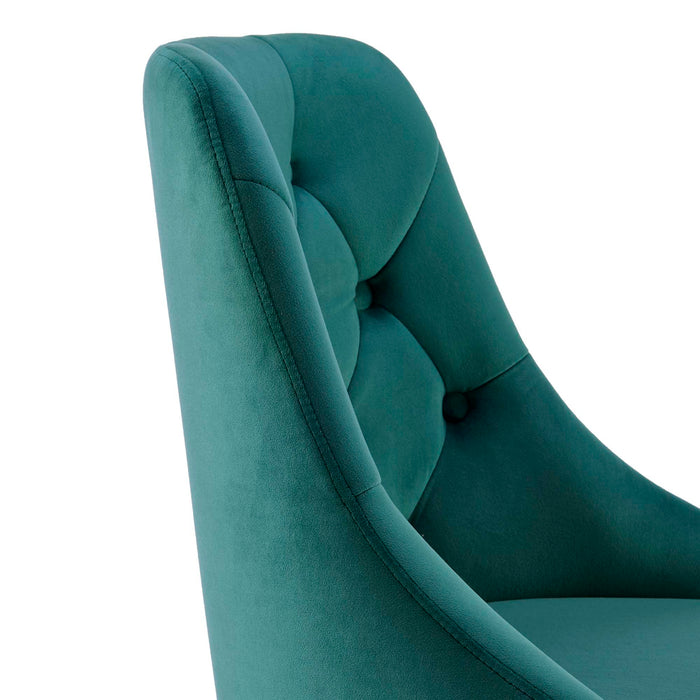 Distinct Tufted Swivel Performance Velvet Office Chair