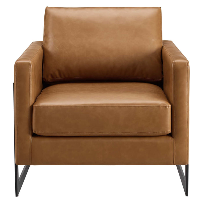 Posse Vegan Leather Accent Chair