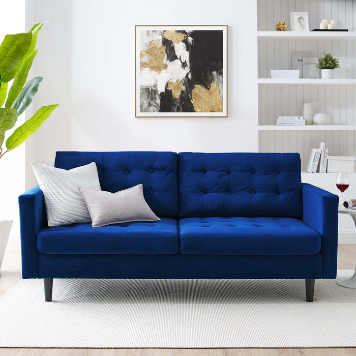 Exalt Tufted Performance Velvet Sofa