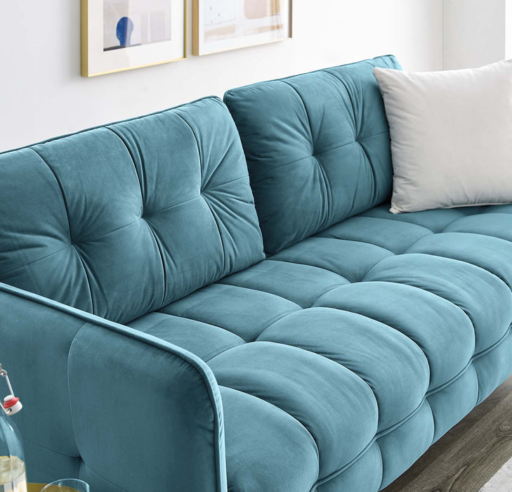 Cameron Tufted Performance Velvet Sofa