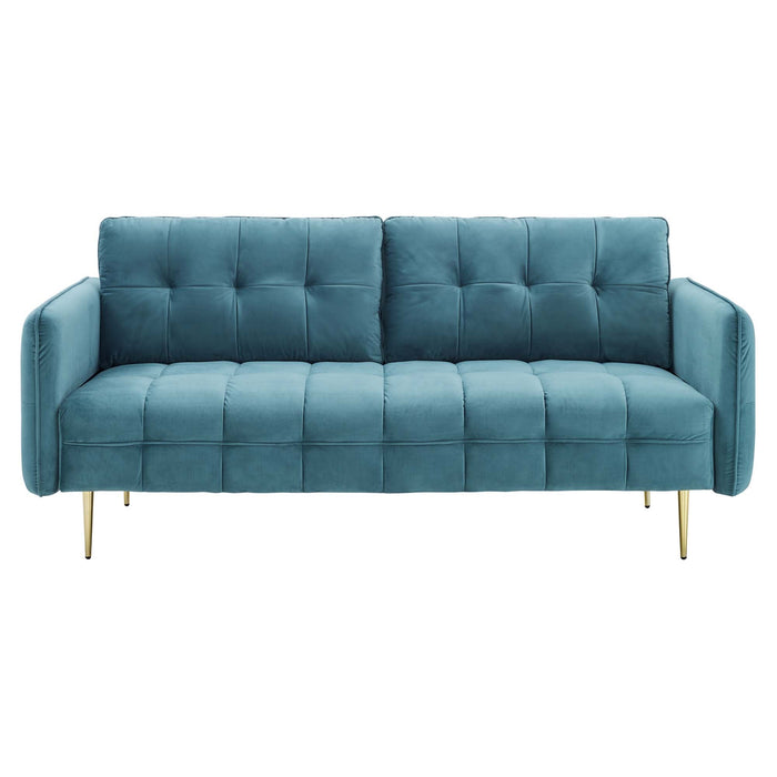 Cameron Tufted Performance Velvet Sofa