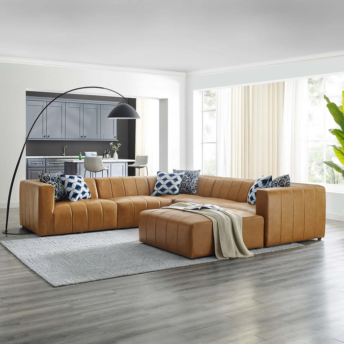 Bartlett Vegan Leather 6-Piece Sectional Sofa