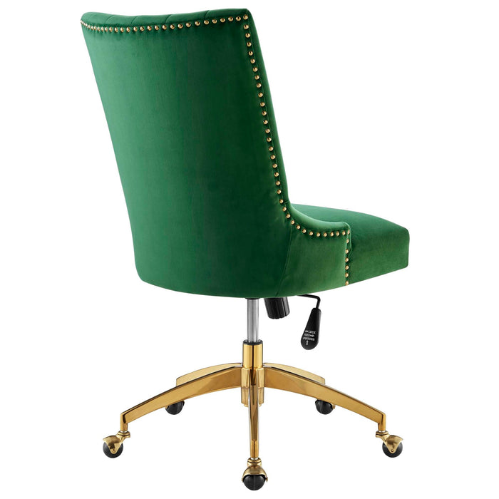 Empower Channel Tufted Performance Velvet Office Chair