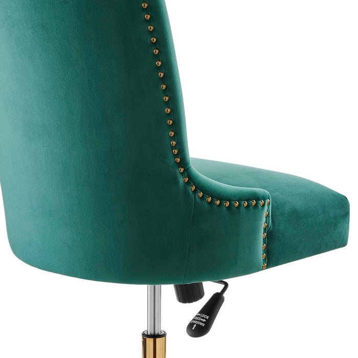 Empower Channel Tufted Performance Velvet Office Chair