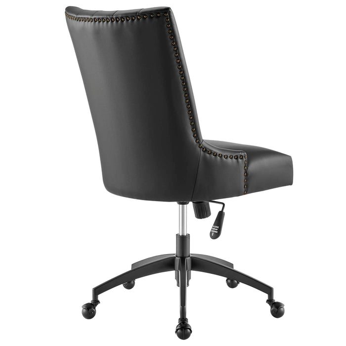 Empower Channel Tufted Vegan Leather Office Chair