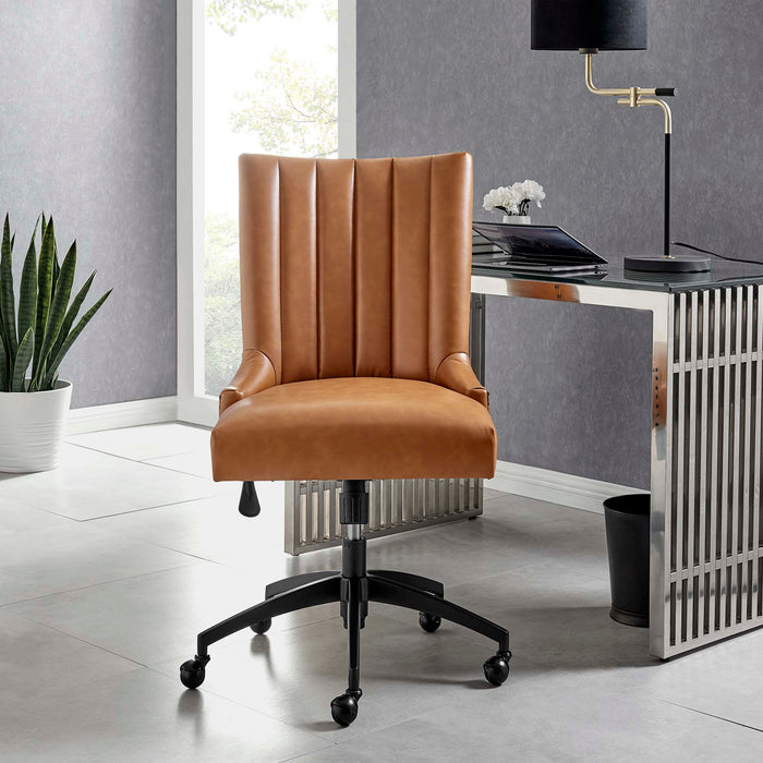 Empower Channel Tufted Vegan Leather Office Chair