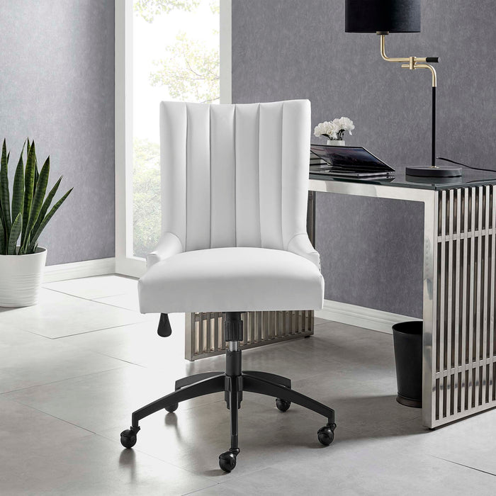 Empower Channel Tufted Vegan Leather Office Chair