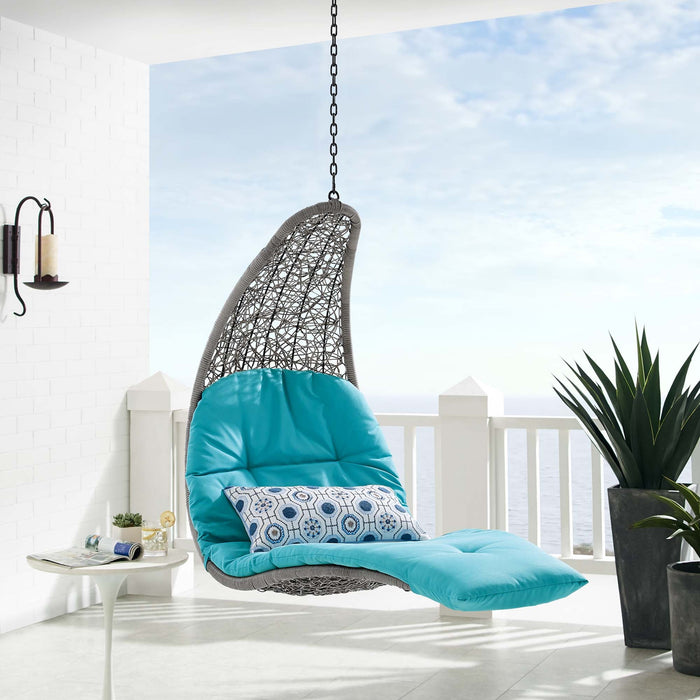 Landscape Hanging Chaise Lounge Outdoor Patio Swing Chair