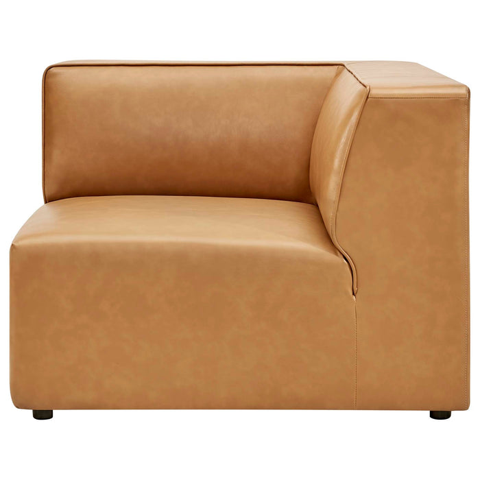 Mingle Vegan Leather Corner Chair