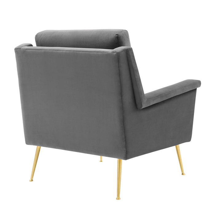 Chesapeake Performance Velvet Armchair