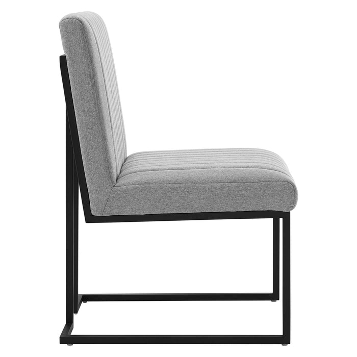 Indulge Channel Tufted Fabric Dining Chair