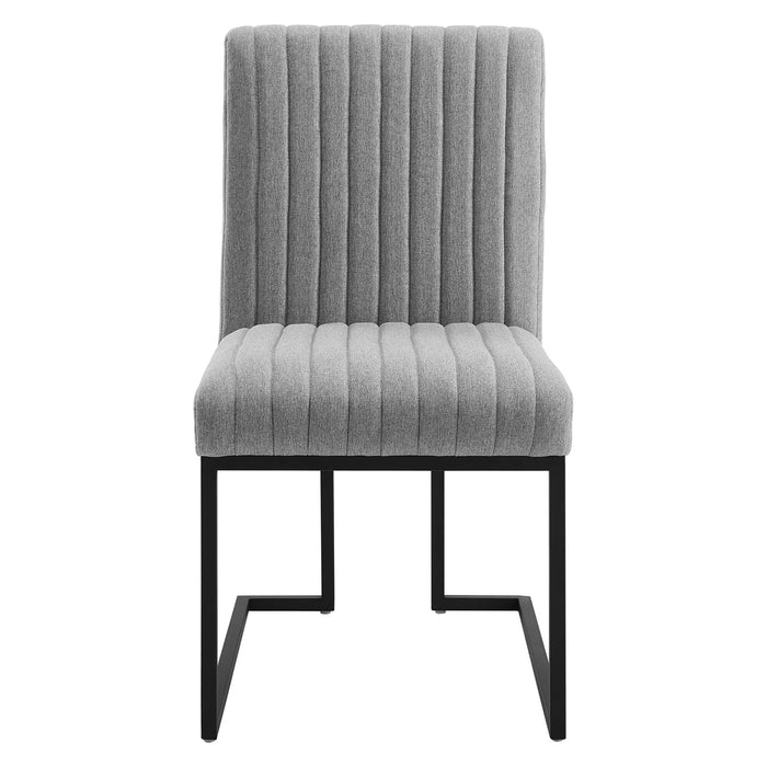 Indulge Channel Tufted Fabric Dining Chair