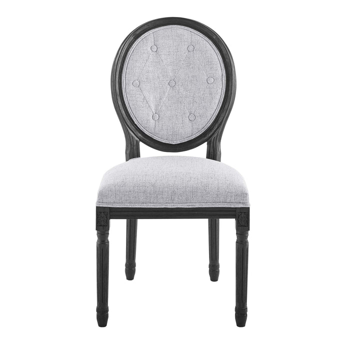 Arise Vintage French Upholstered Fabric Dining Side Chair