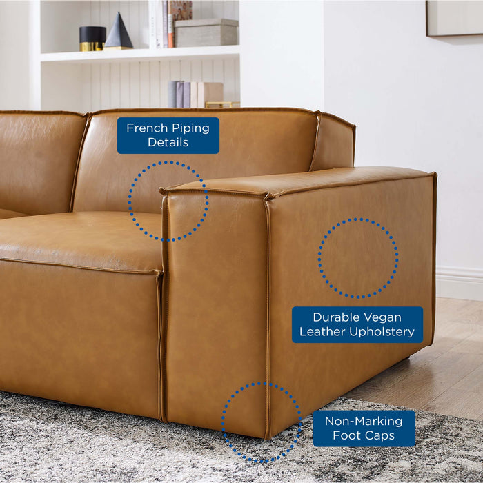 Restore Vegan Leather 4-Piece Sofa