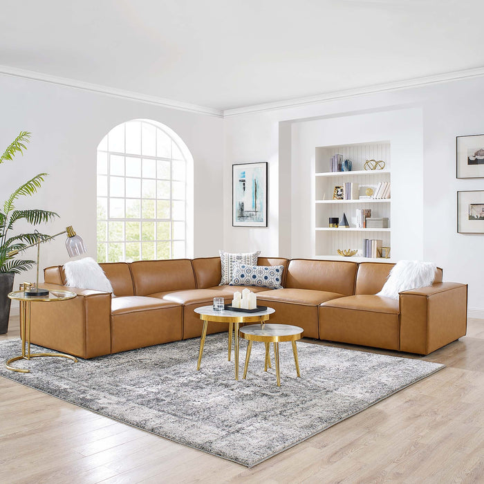 Restore 5-Piece Vegan Leather Sectional Sofa