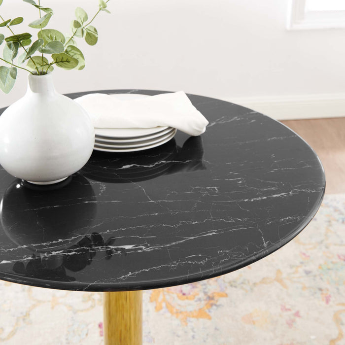 Verne 28" Artificial Marble Dining Table