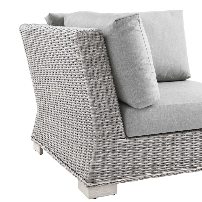 Conway Outdoor Patio Wicker Rattan Corner Chair