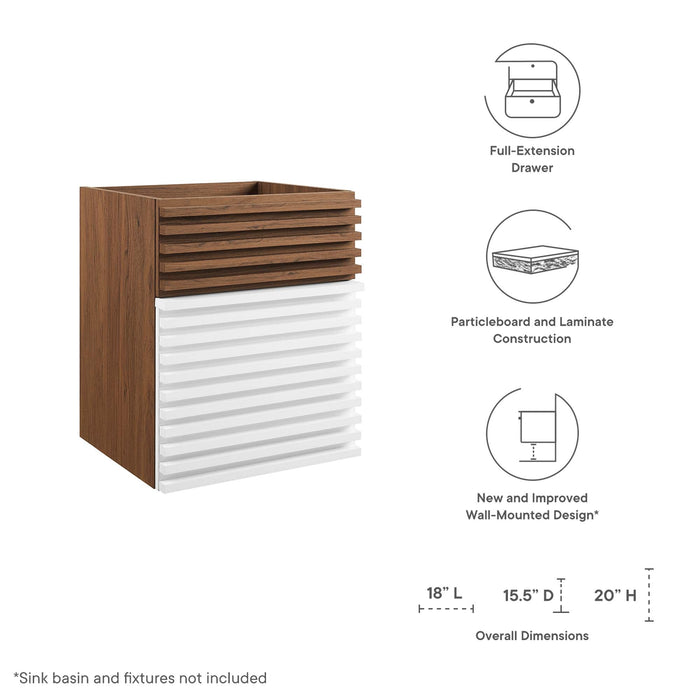 Render Wall-Mount Bathroom Cabinet Basin Not Included