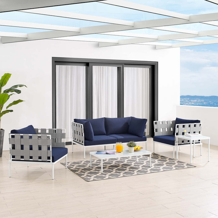 Harmony 5-Piece  Sunbrella® Outdoor Patio Aluminum Furniture Set