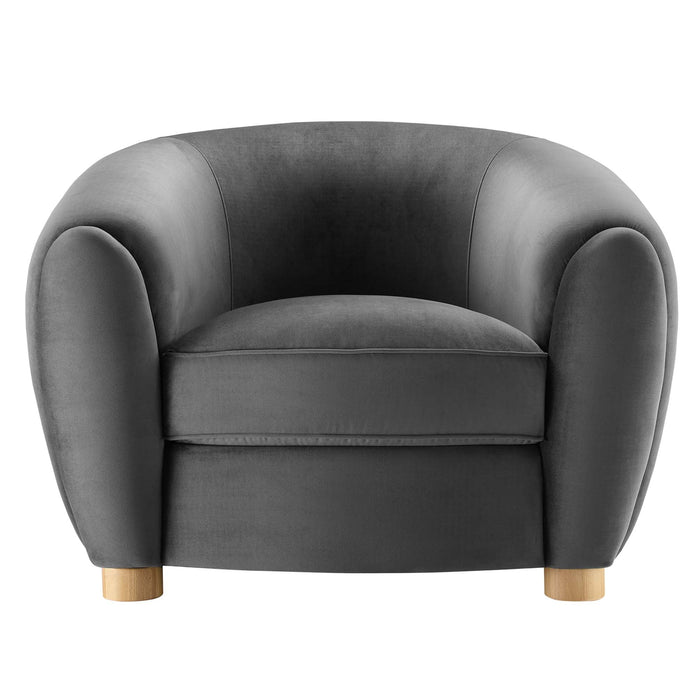 Abundant Performance Velvet Armchair