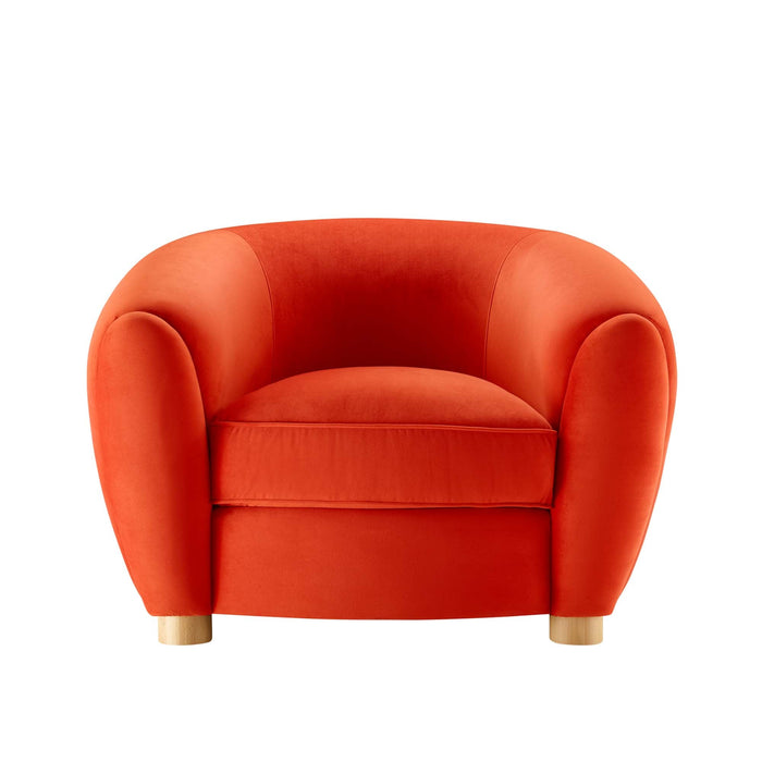 Abundant Performance Velvet Armchair