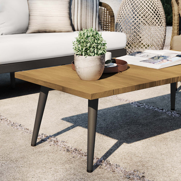 Meadow Outdoor Patio Teak Wood Coffee Table