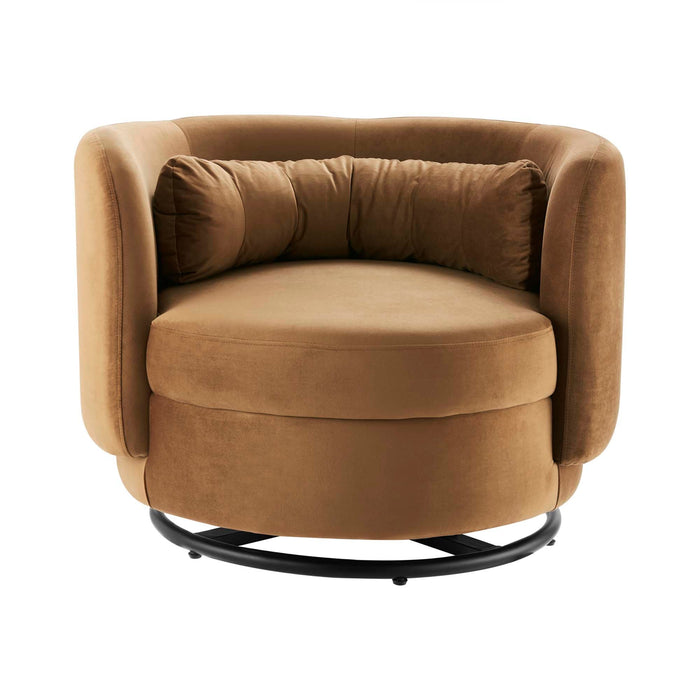 Relish Performance Velvet Swivel Chair