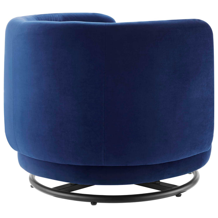 Relish Performance Velvet Swivel Chair