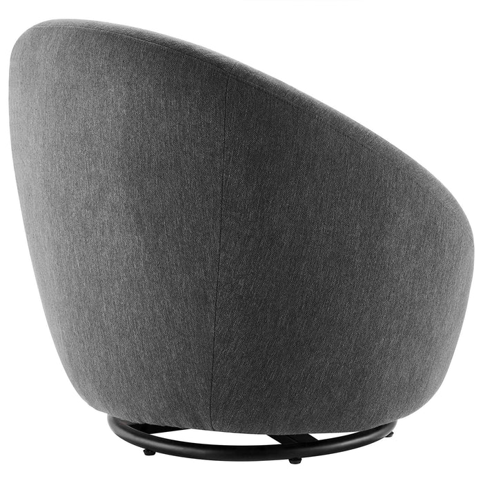 Buttercup Upholstered Fabric Swivel Chair