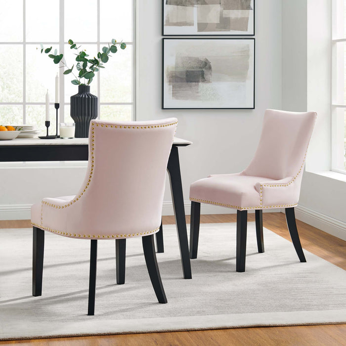 Marquis Performance Velvet Dining Chairs - Set of 2