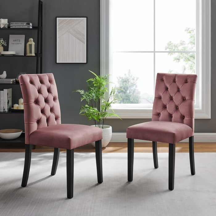 Duchess Performance Velvet Dining Chairs - Set of 2