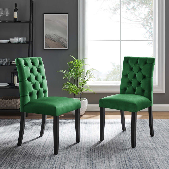 Duchess Performance Velvet Dining Chairs - Set of 2