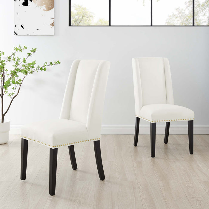 Baron Performance Velvet Dining Chairs - Set of 2