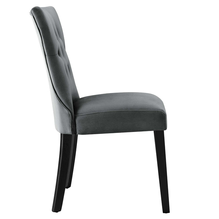 Silhouette Performance Velvet Dining Chairs - Set of 2