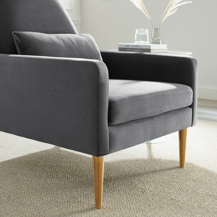 Liliana Performance Velvet Armchair