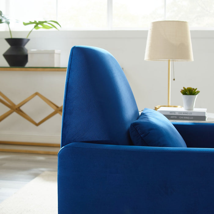 Liliana Performance Velvet Armchair