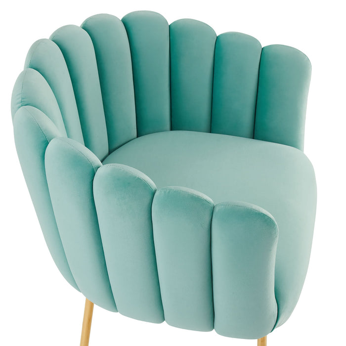 Sanna Channel Tufted Performance Velvet Armchair