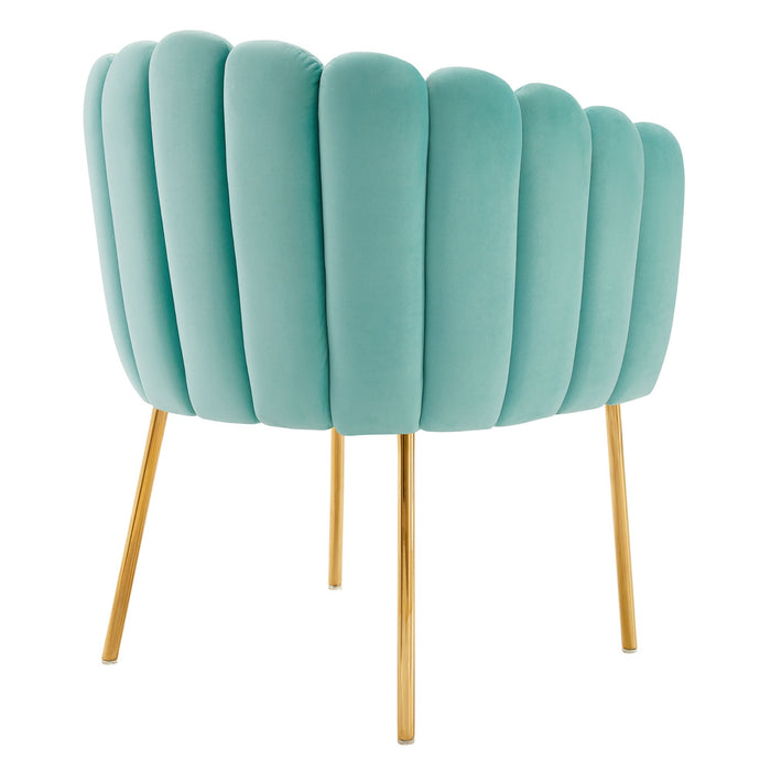 Sanna Channel Tufted Performance Velvet Armchair