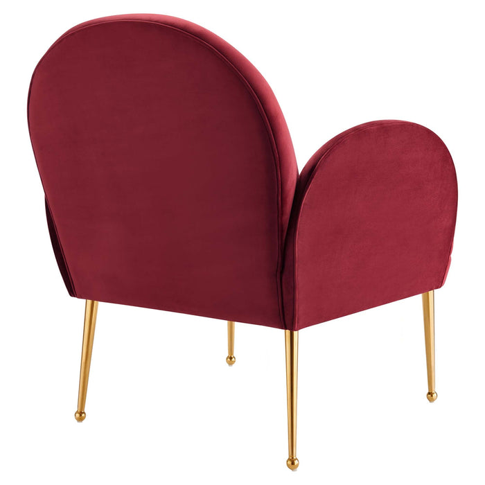 Transcend Performance Velvet Armchair