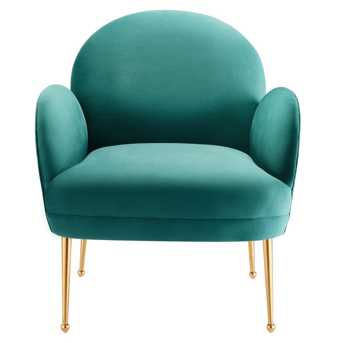 Transcend Performance Velvet Armchair