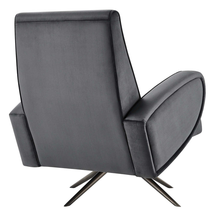 Superior Performance Velvet Swivel Chair