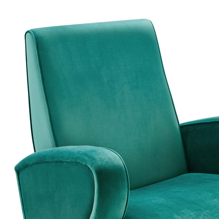 Superior Performance Velvet Swivel Chair