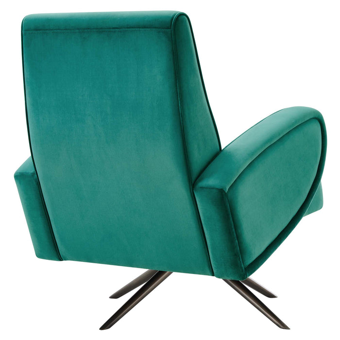 Superior Performance Velvet Swivel Chair