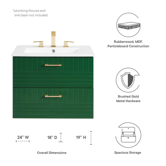 Daybreak Wall-Mount Bathroom Cabinet Basin Not Included