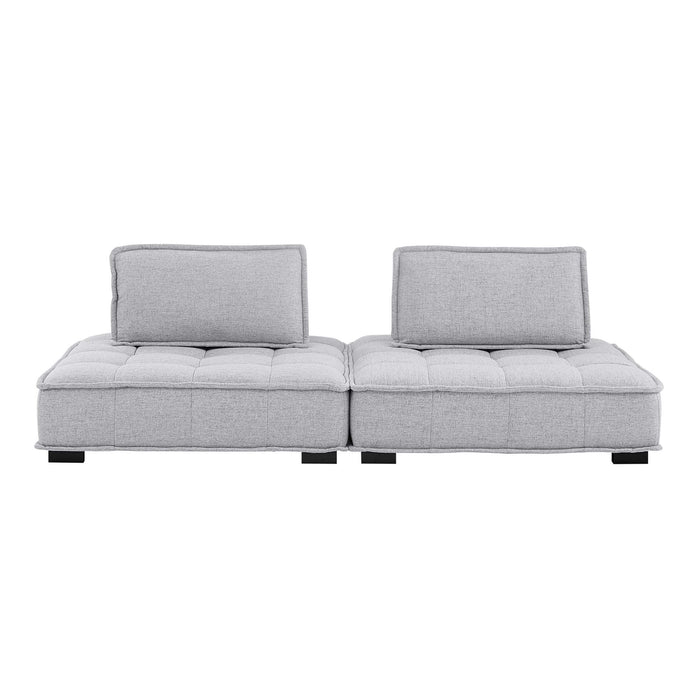 Saunter 2-Piece Tufted Fabric Fabric Loveseat